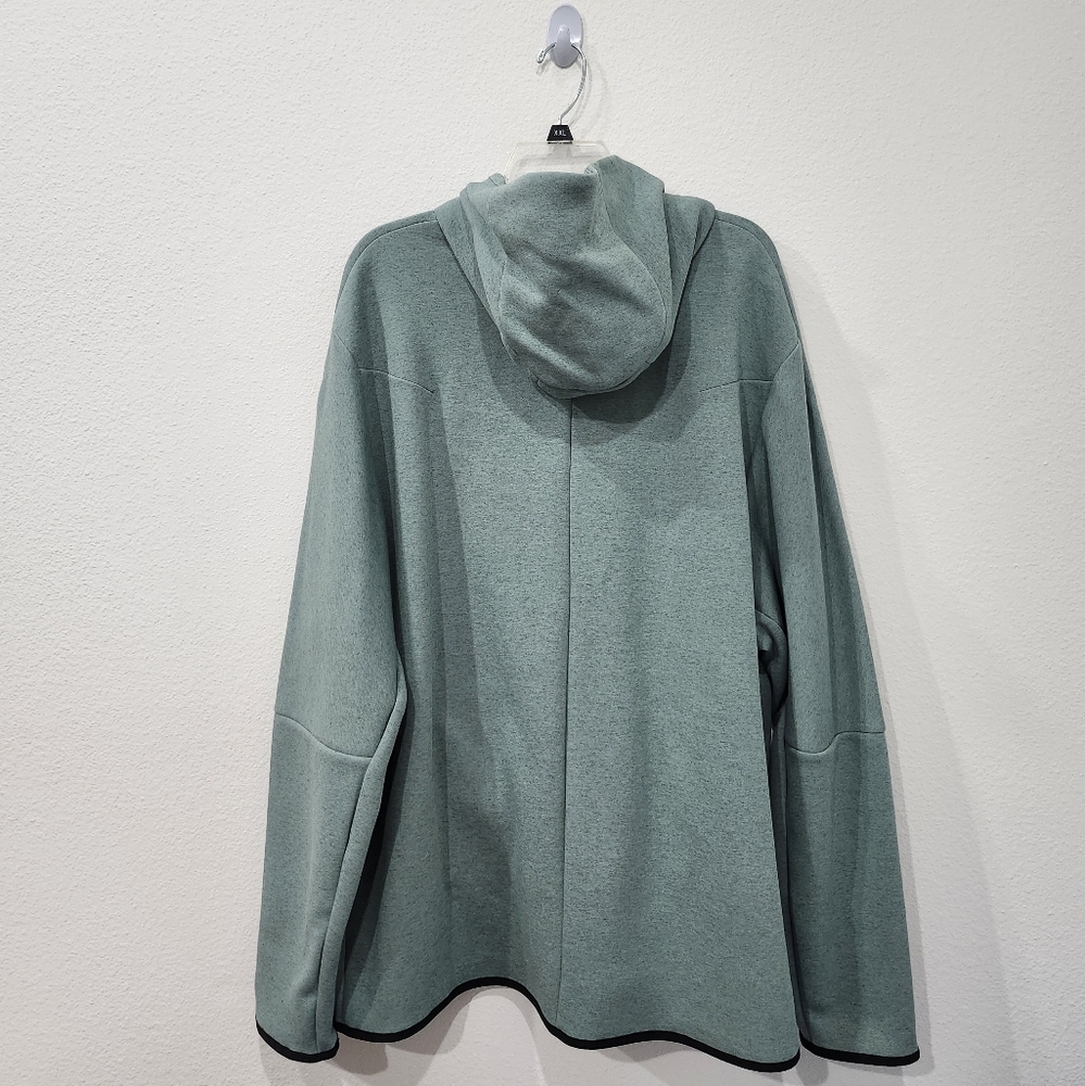 Read Nike Tech Fleece Full Zip Hoodie Ice Green Grey DR9150-361 Men Size XXL NWT - Picture 5 of 8